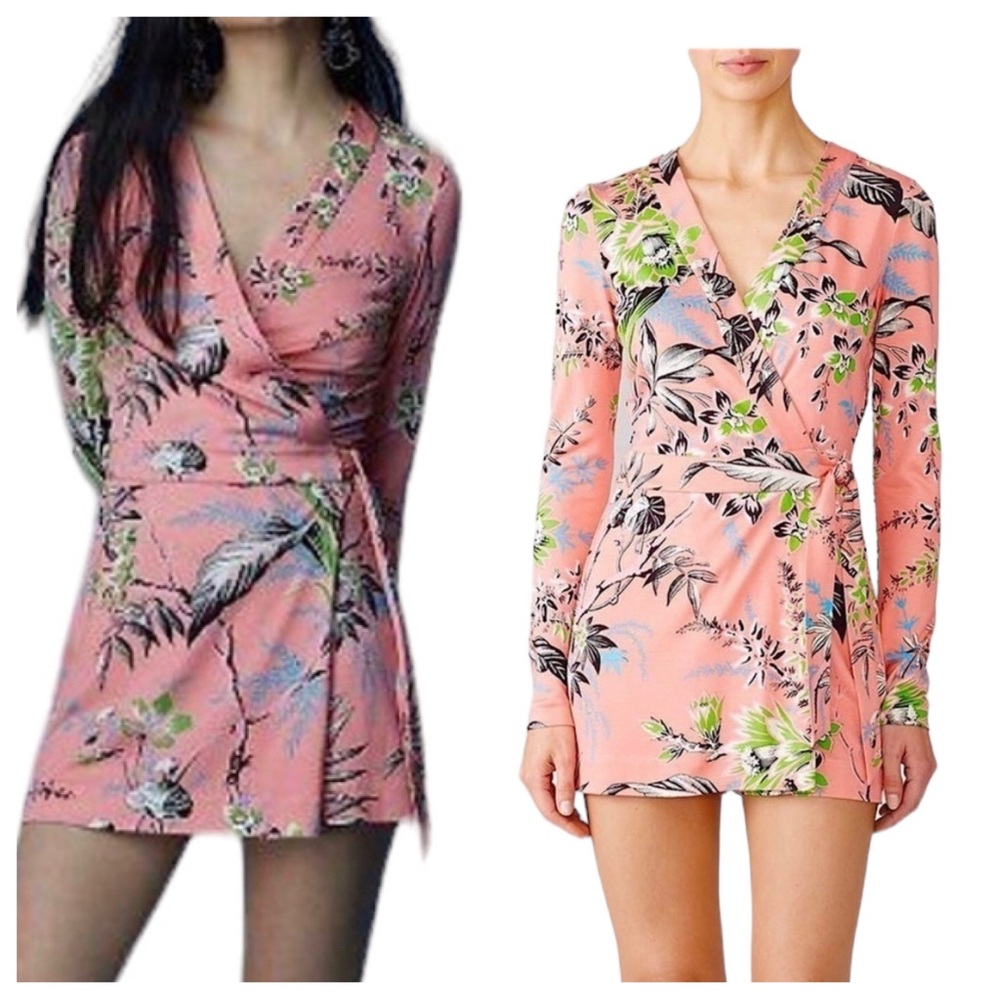 DIANE VON FURSTENBERG 100% SILK FLORAL ROMPER SZ 14